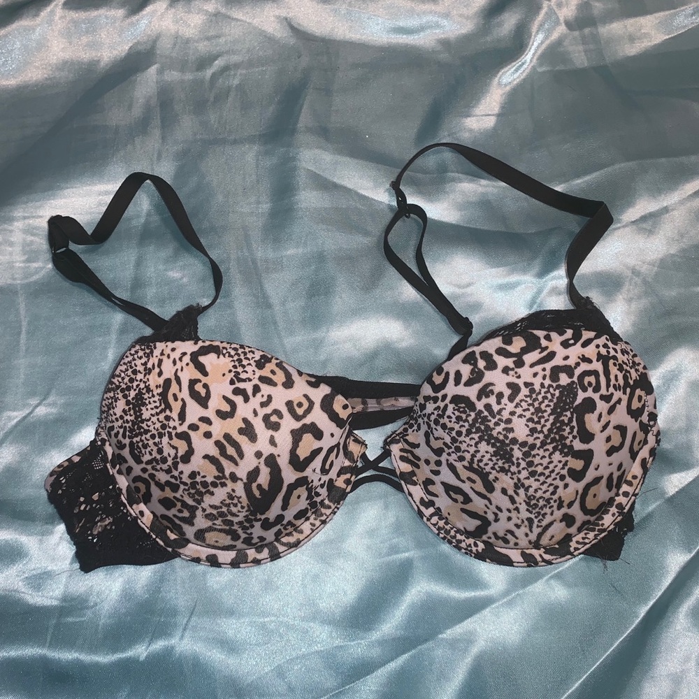Cheetah/snake print bra (no push-up)